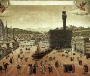 unknow artist Execution of Savonarola on the Piazza della Signoria oil painting on canvas